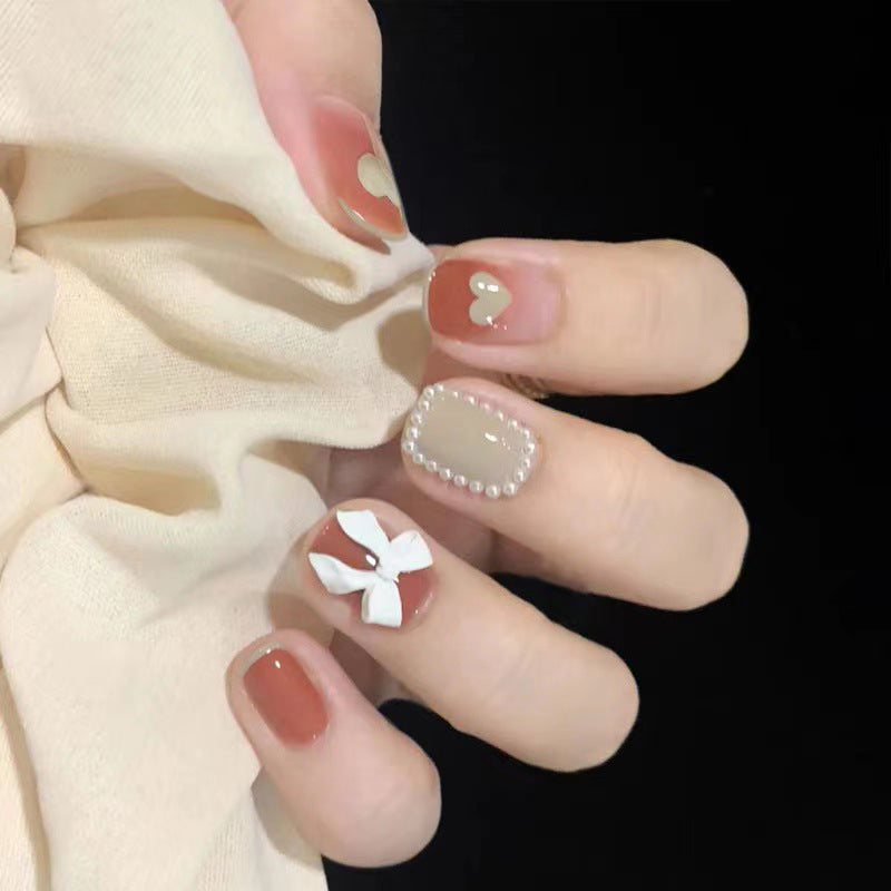 Elegante 3D dekorative Nagelkunst