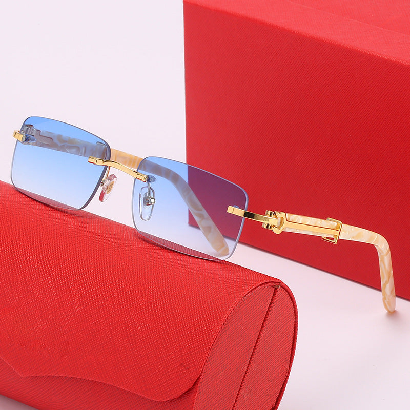 Damen elegante Rechteckige Brille Brehn