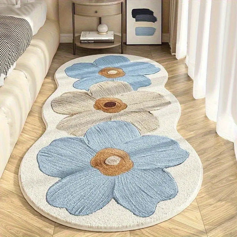 Weicher Floral-Teppich