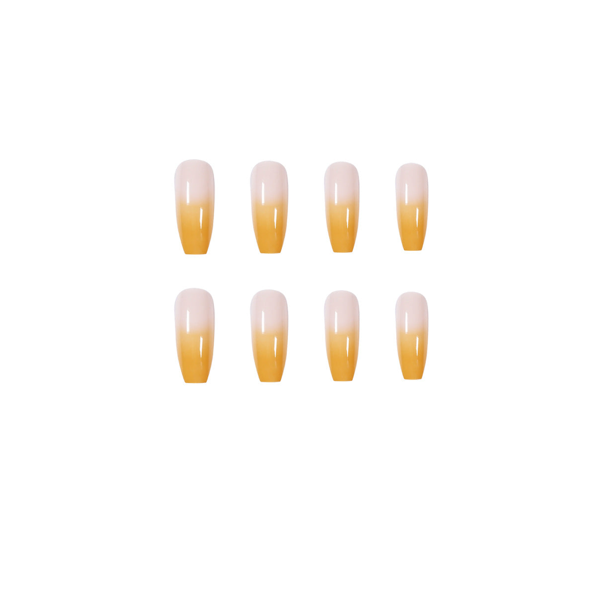 Künstliche Nagelverlängerungen im eleganten Ombre-Stil Brehn