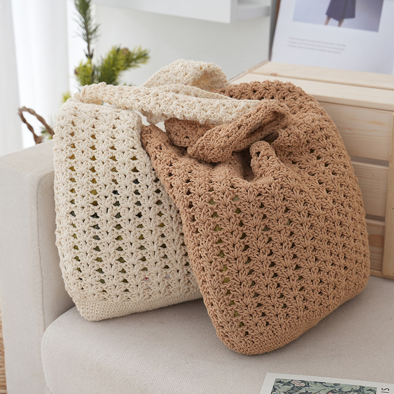 Handgefertigte Netz Schultertasche Brehn