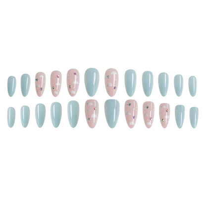 Künstlerisches Cloud-Themen Press-On Nail Set