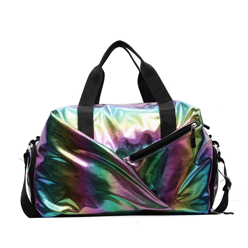 Schimmernde Fitness-Duffel-Tasche