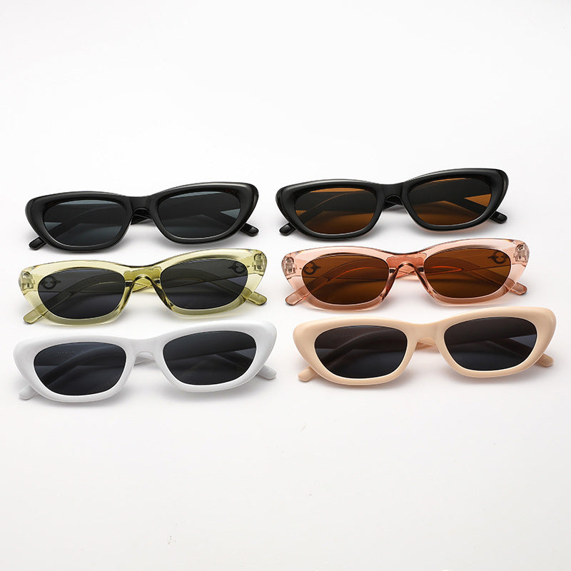 Damen Cat-Eye Sonnenbrille mit elegantem transparentem Rahmen und UV-Schutz Brehn