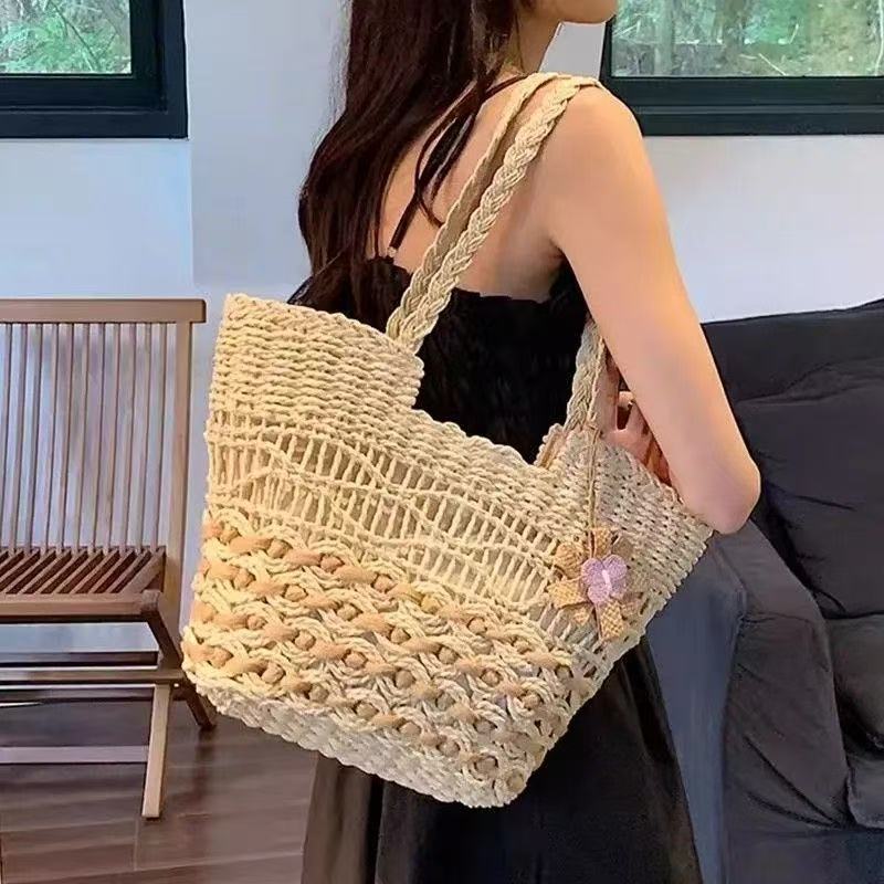 Geflochtene Bast-Strandtasche Brehn