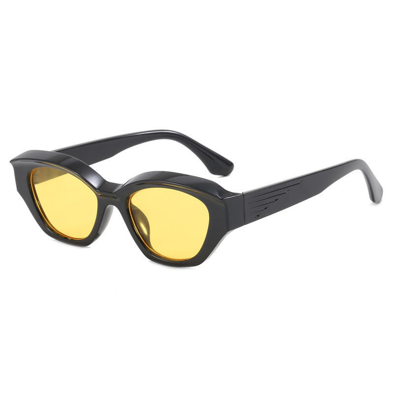 Damen modische Sonnenbrille mit futuristischem Design Brehn