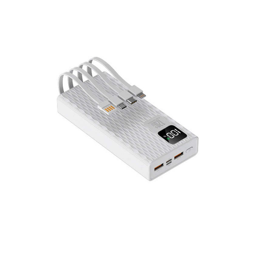 Hochleistungs-Powerbank mit integrierten Schnellladeanschlüssen und LCD-Anzeige Brehn