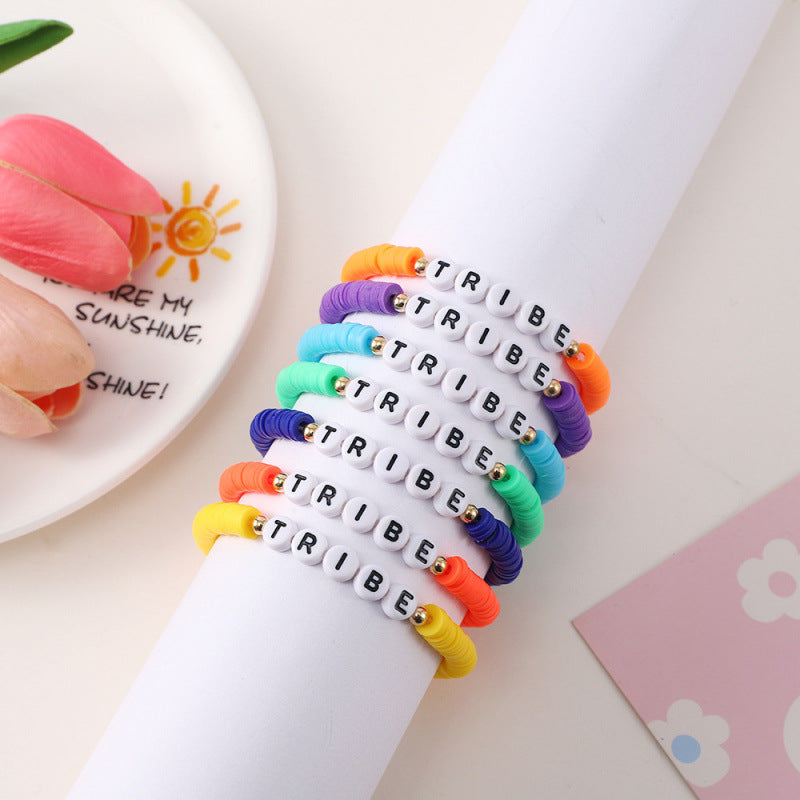 Bunte Perlenarmband Brehn