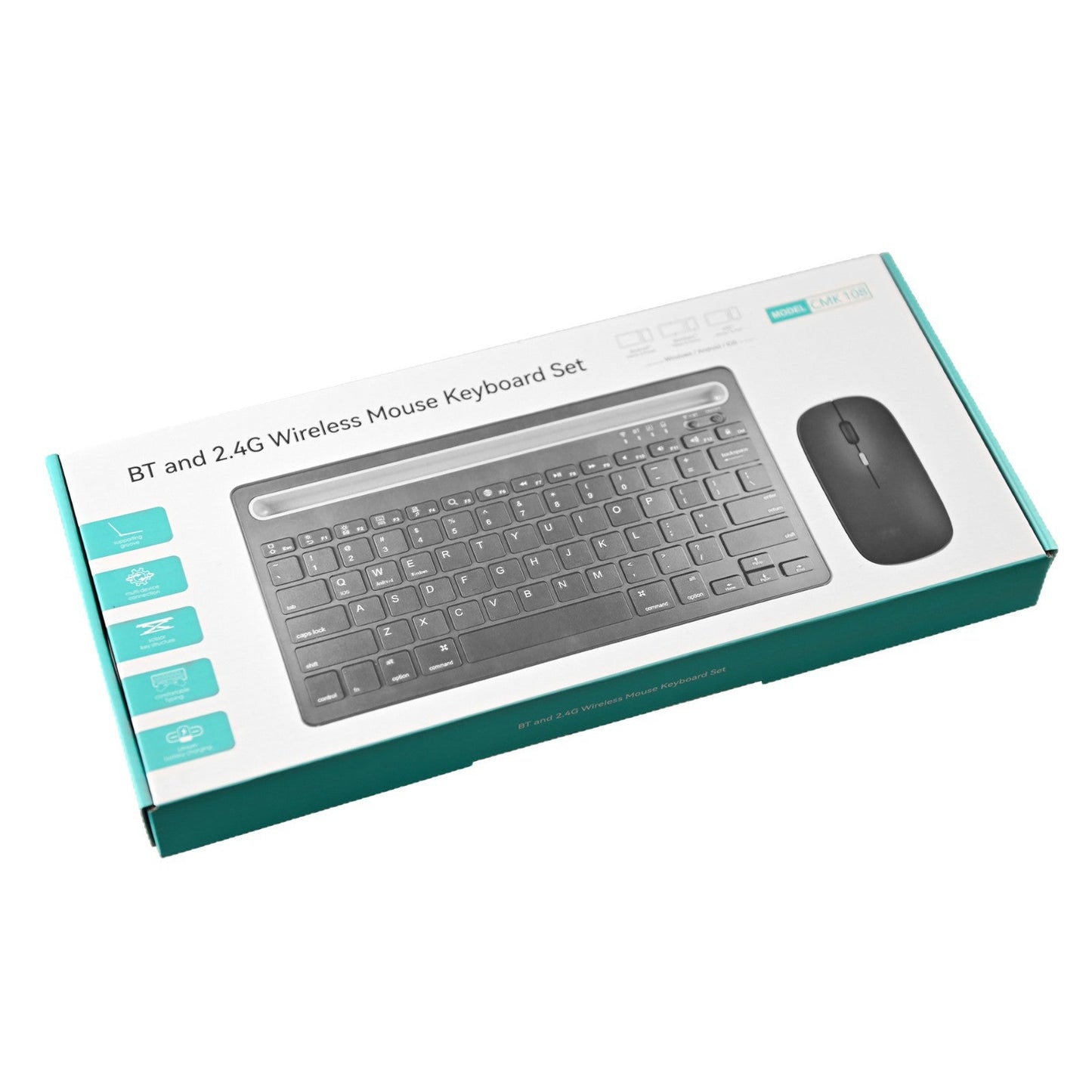 Drahtloses ergonomisches Tastatur- und Mausset Brehn