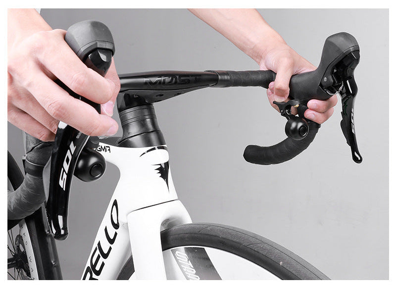 kompakte Fahrradlenker-Glocke mit Schnellverschluss-Klemme und ergonomischem Daumenhebel Brehn