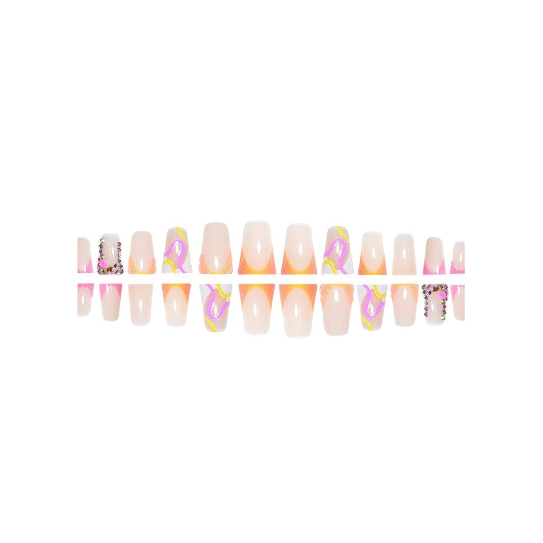 Dekorative Acryl Press-On Nagelverlängerungen für Damen Brehn