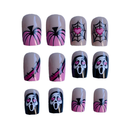 Halloween-Themen Press-On Nagel Set Brehn