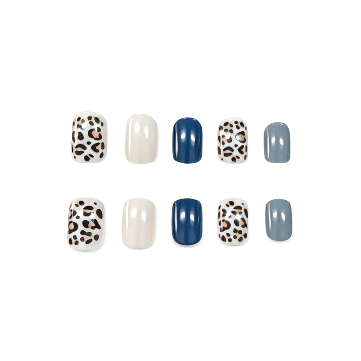 Stylische Leopard-Druck Nagelkunst-Verstärkungen Brehn