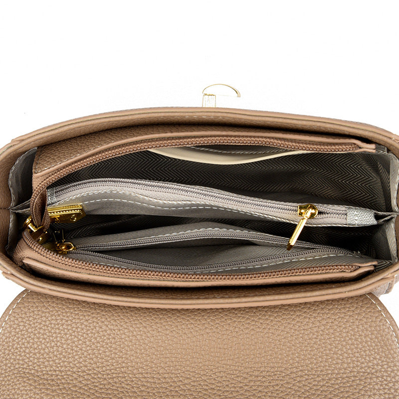 Elegante Strukturierte Top-Handle Handtasche Brehn
