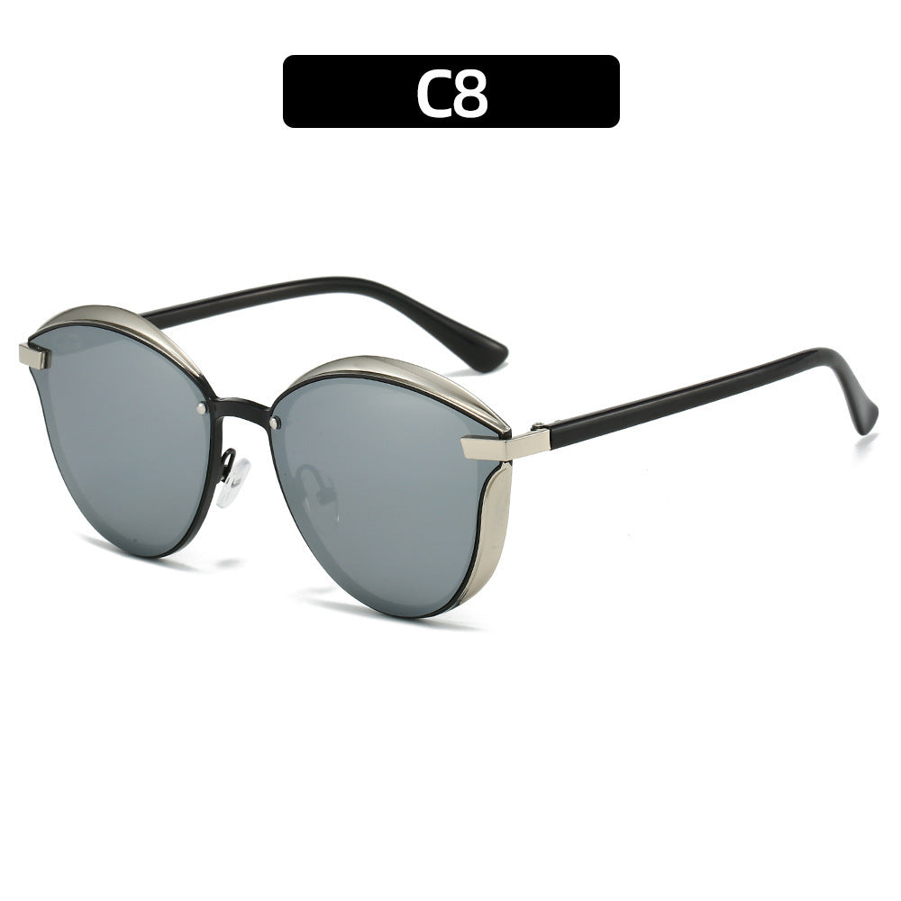 Damen Sonnenbrille mit luxuriösem Metallrahmen und harmonischer Kontur Brehn