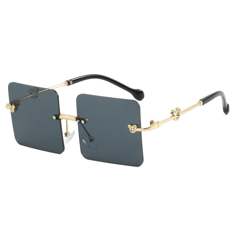 Damen quadratische Sonnenbrille mit luxuriösem, hochwertigem Rahmen Brehn