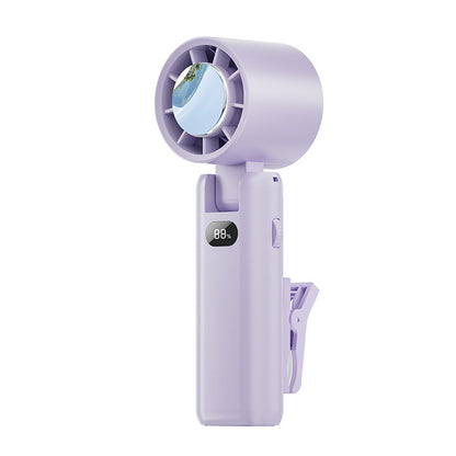 Unisex Tragbarer Clip-Ventilator mit LED-Anzeige Brehn