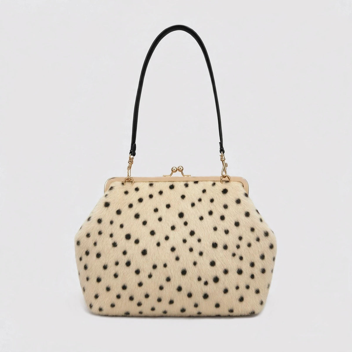 Polka Dot Fell Handtasche