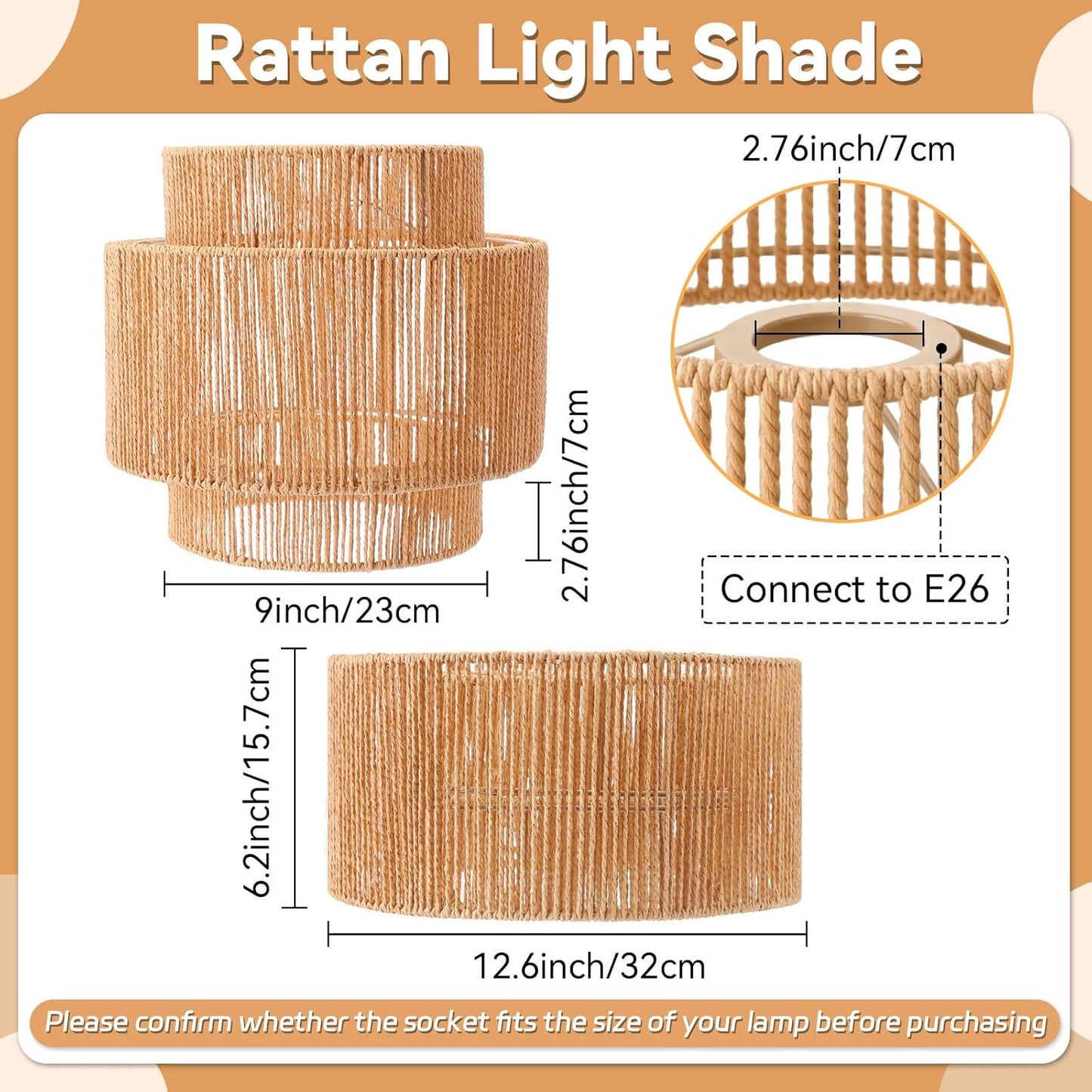 Dekorativer Rattan Aufbewahrungskorb Brehn