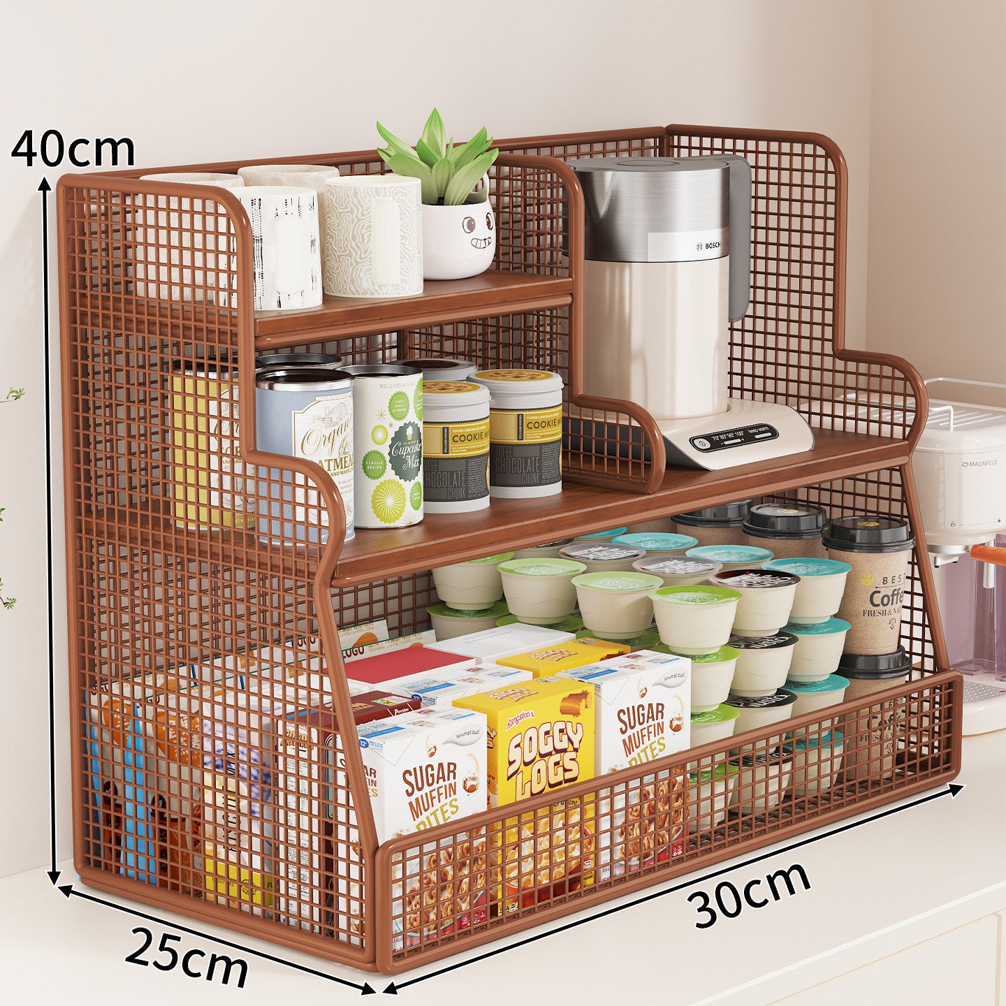 Multi-Ebenen-Küchenregal-Organizer Brehn