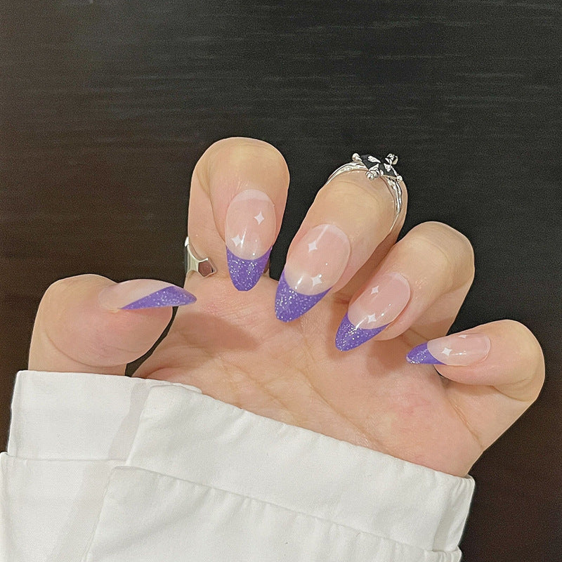 Glamouröse Glitzer-Stiletto Press-On Nägel Brehn