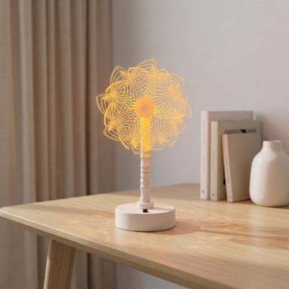 LED Blüten Tischlampe