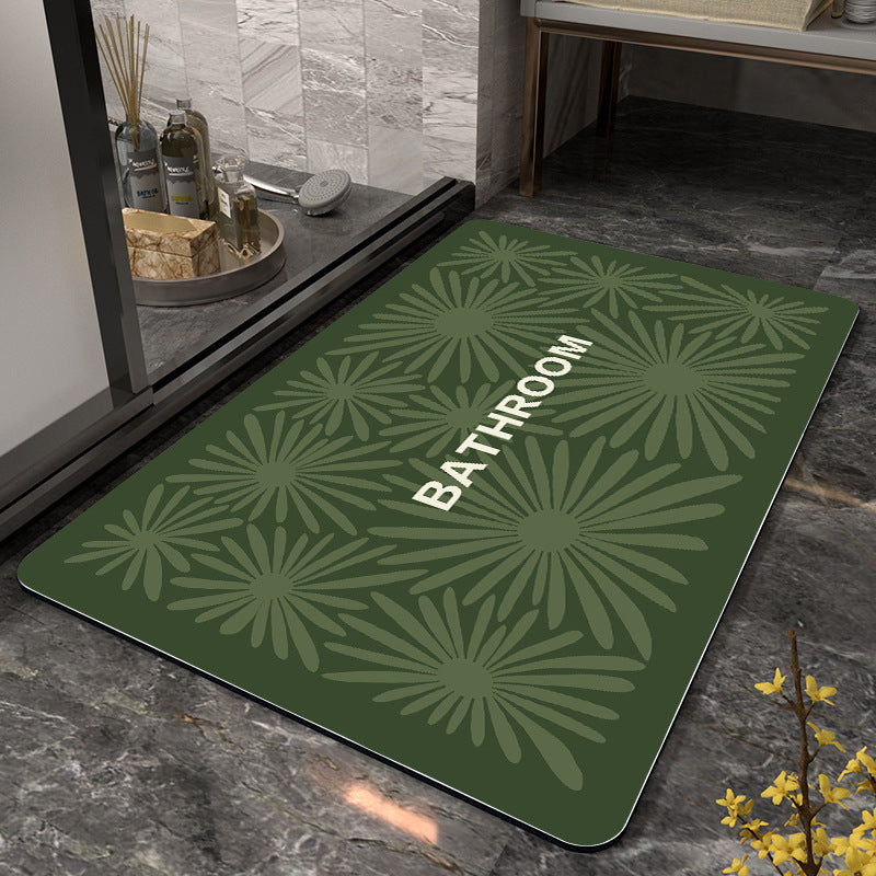 Dekorativer Floral Badezimmermatte Brehn