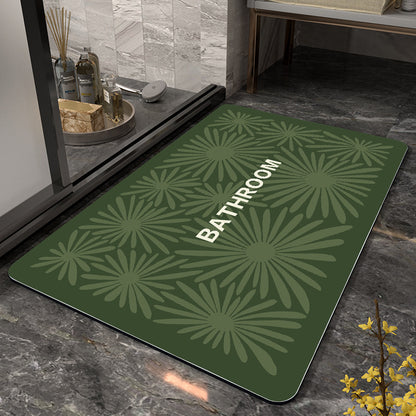 Dekorativer Floral Badezimmermatte Brehn
