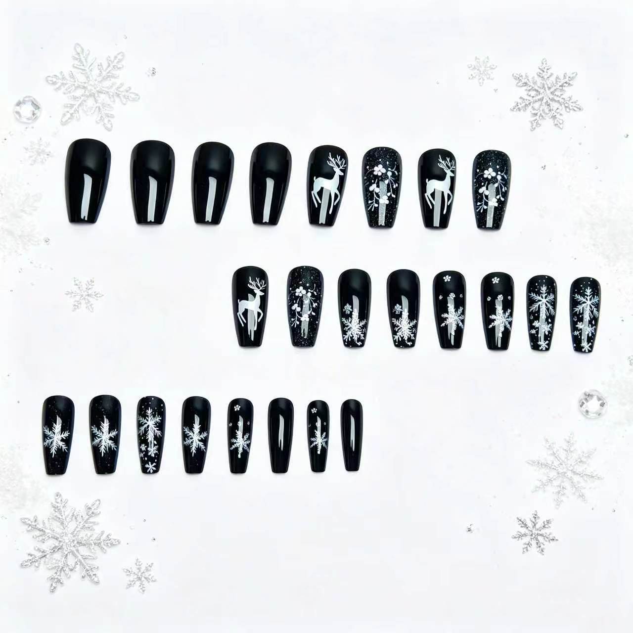 Winter-Themen 3D Nagelkunst Brehn