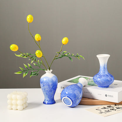 Elegante Blumenmuster Keramikvase