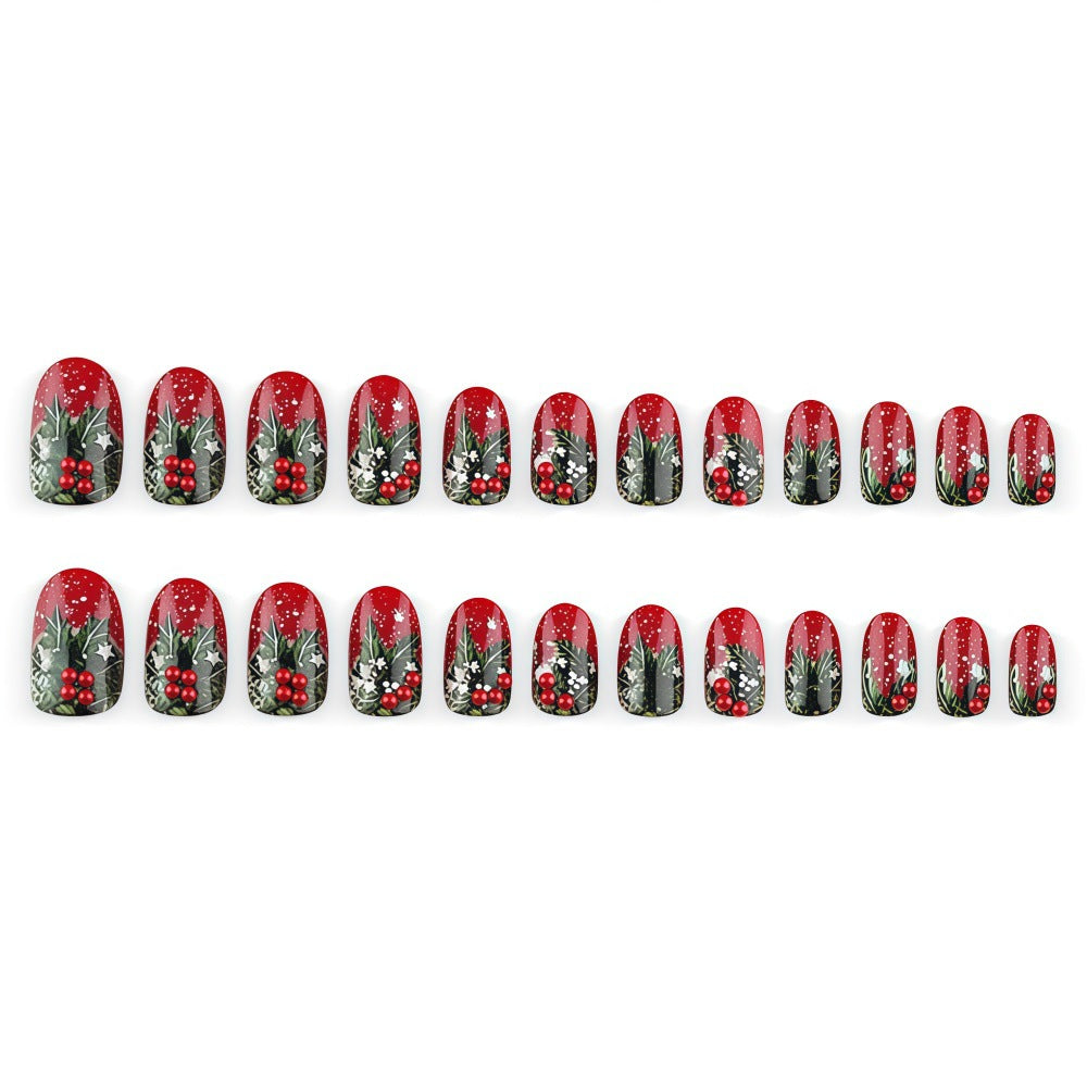 Kunstnägel mit Festlichem Weihnachtsdesign Brehn