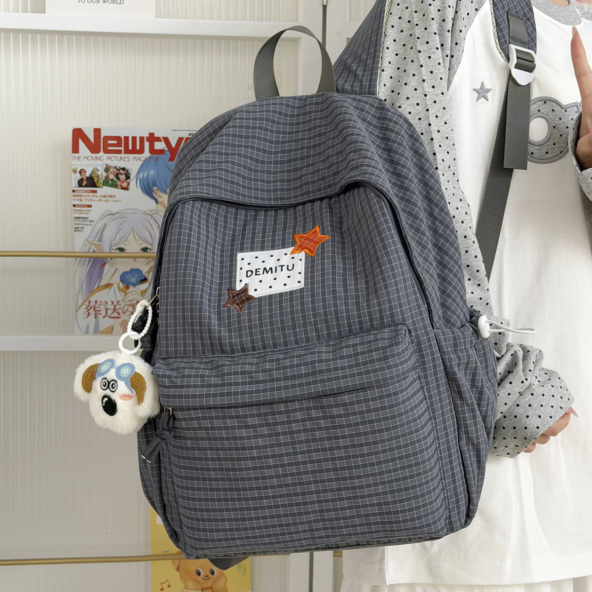 Stylische Karierter Rucksack Brehn