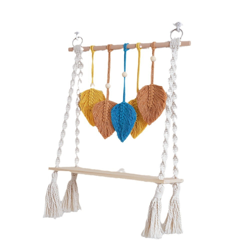 Makramee Blatt Wandregal Brehn