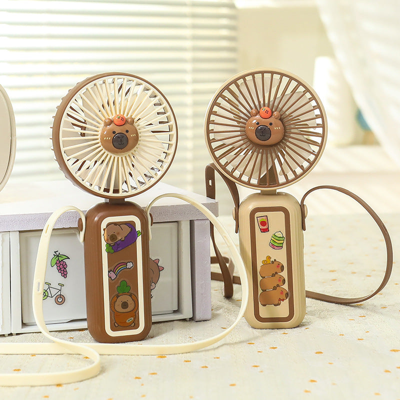 Damen Tragbarer Mini-Handventilator mit süßem Tiermotiv Brehn