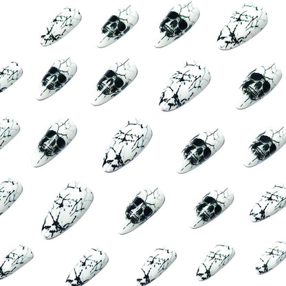 Künstlerische Skull Design Nagelwraps Brehn