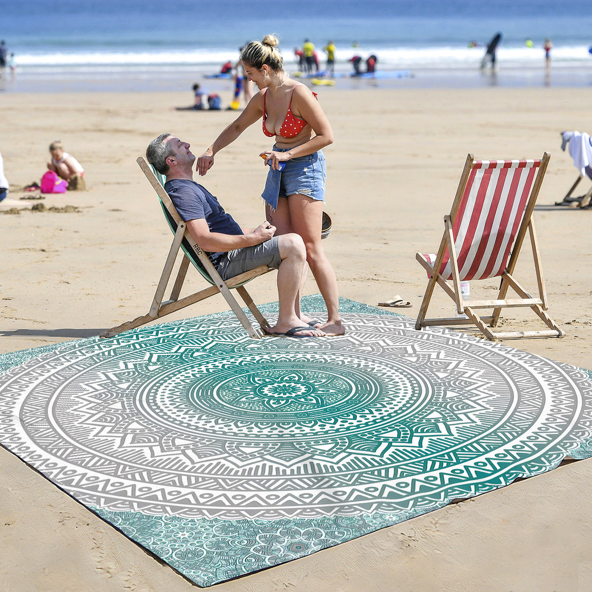 Mandala Design Strandmatte Brehn