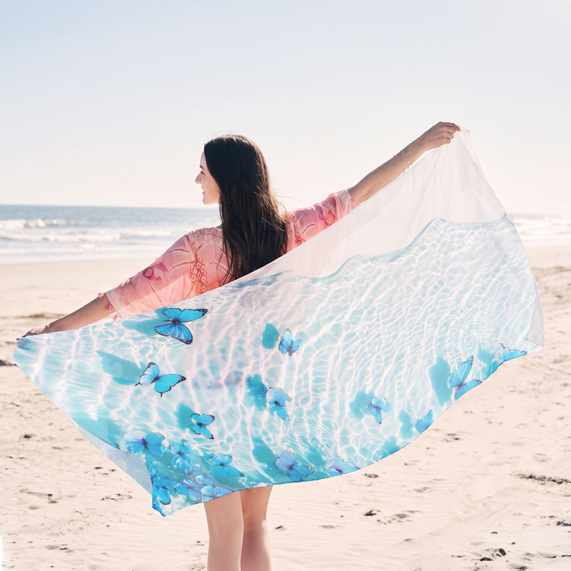 leichtes Strandtuch mit kreativem Quallen-Design Brehn