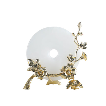 Luxuriöse florale dekorative Diskhalter