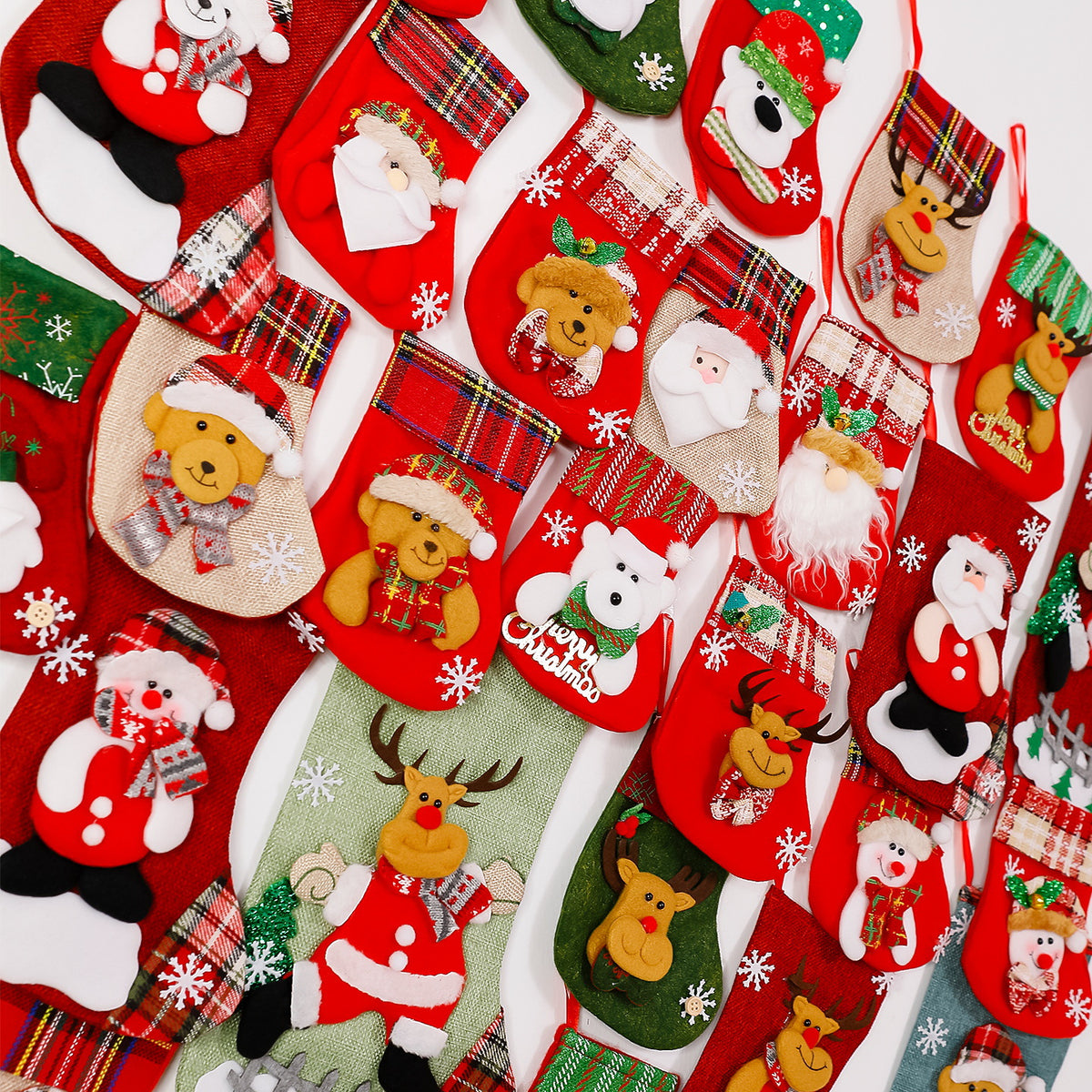 Festlicher Weihnachtsstrumpf mit Rentier-Motiv Brehn