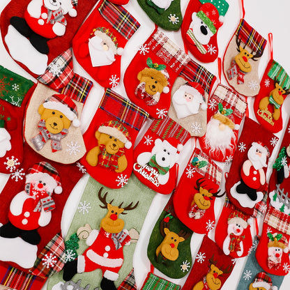 Festlicher Weihnachtsstrumpf mit Rentier-Motiv Brehn