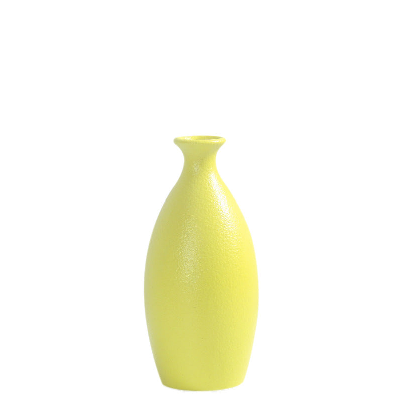 Minimalistischer Texturierter Keramik Blumen Vase Brehn