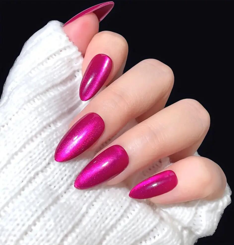 Langanhaltende glanzende Stiletto-Nagelspitzen Brehn