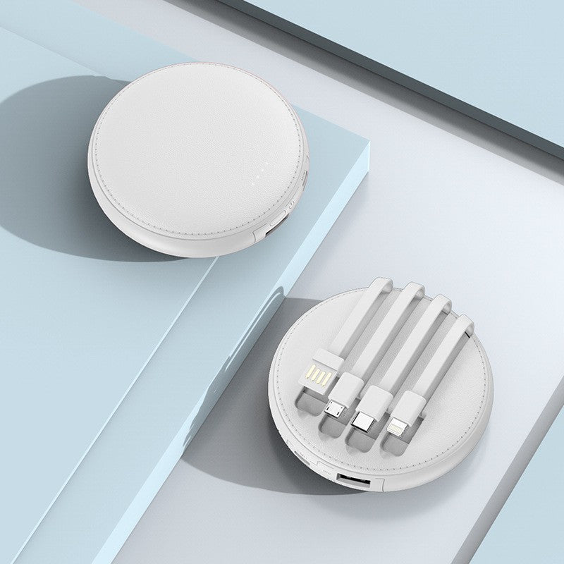 Tragbare Ladegerät mit Integriertem Kabelmanagement und Led-Anzeige Brehn