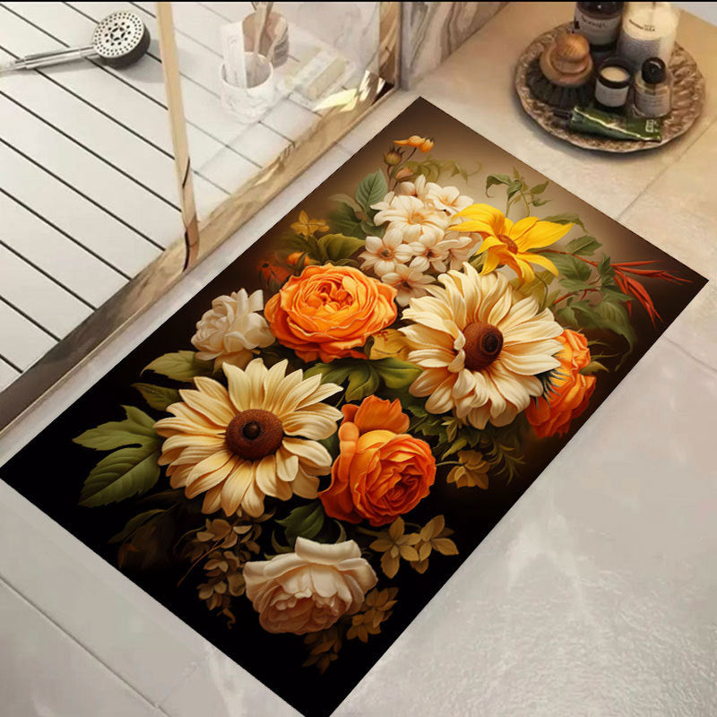 Blumenmuster Badematte Brehn