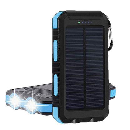 Solarbetriebene Powerbank mit Doppelter Usb-Anschluss Brehn