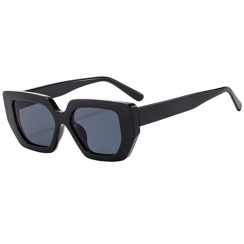 Damen moderne geometrische Sonnenbrille mit auffälligem Rahmen Brehn