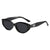 Moderne quadratische Sonnenbrille Brehn