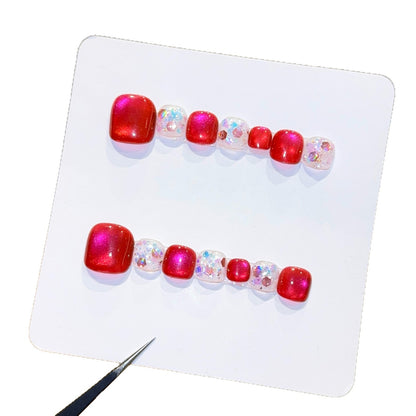 Kunstnägel mit Funkelnden Akzenten und Glitzerndem Design Brehn