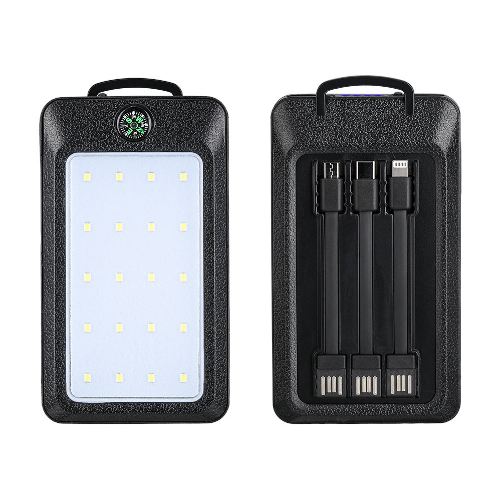 Multifunktionale Ladepowerbank mit Integrierter Led-Beleuchtung und Kompass Brehn