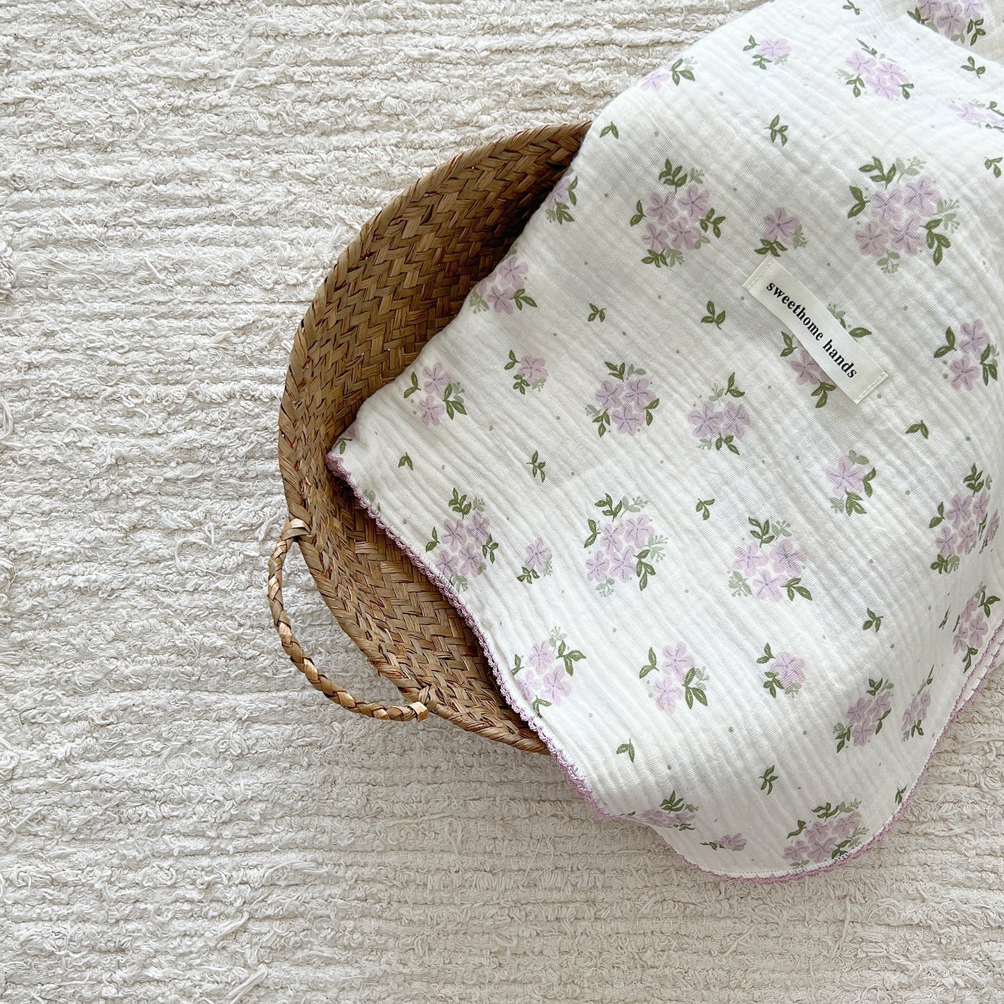 Damen Kuschelige Decke mit floralem Design Brehn